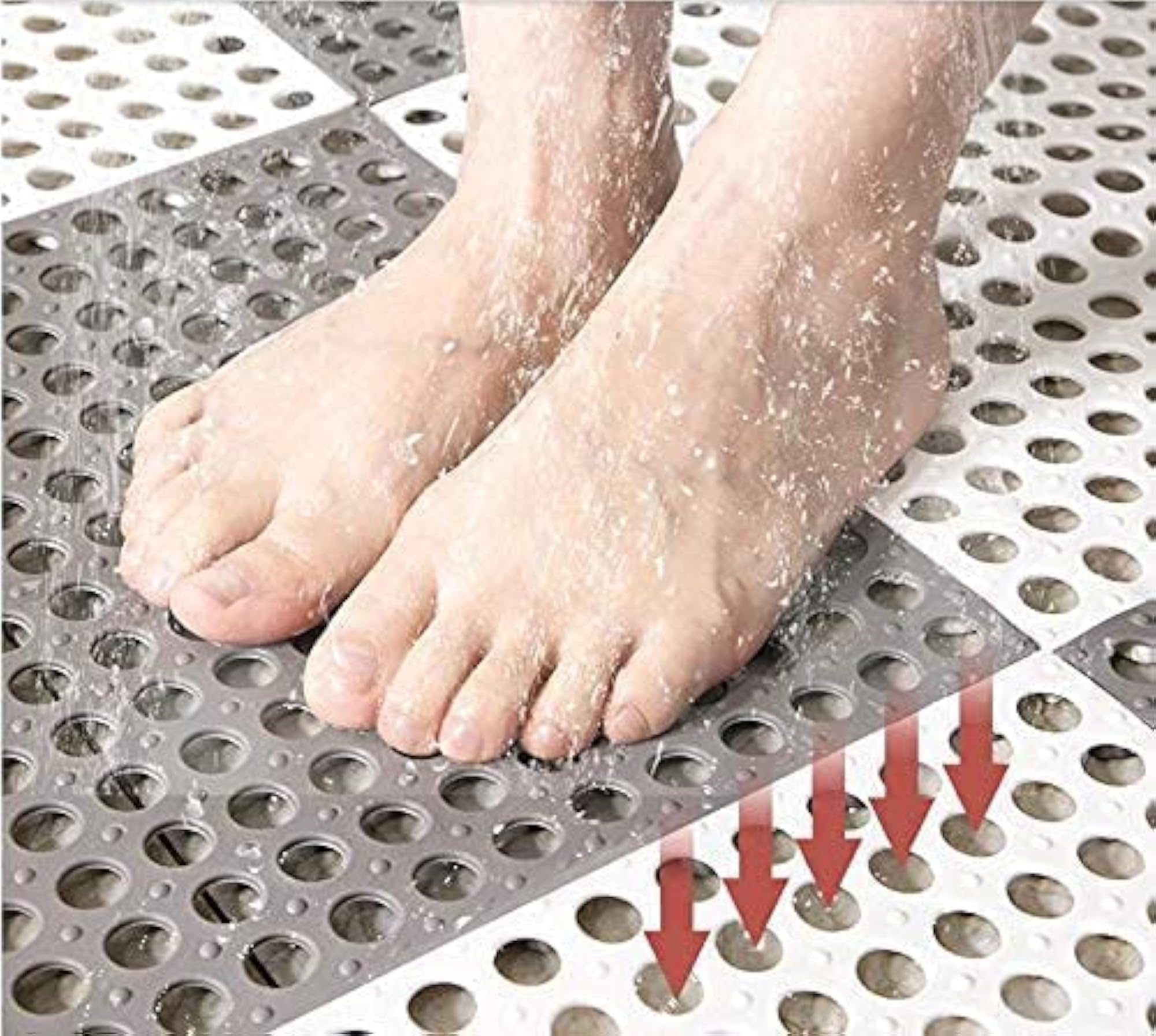 Interlocking Non-Slip Drainage Tile, 30 x 30 CM
